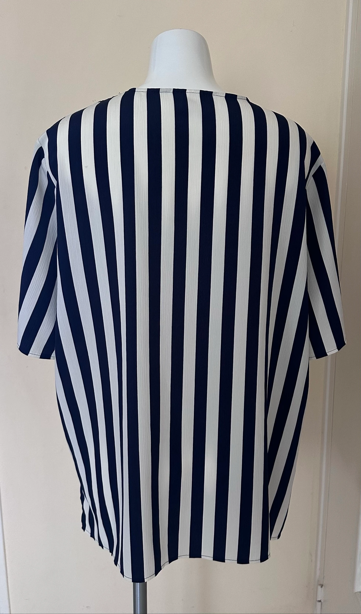 Canda marineblauw & wit gestreept overhemd – Maat 46 – Impeccabele staat – photo 7